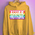 Assume Nothing Gilbert Baker Original LGBTQ Gay Pride Flag Hoodie - Mustard