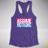 Assume Nothing Bisexual Pride Flag Racerback Tank - Purple