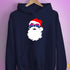 Santa Claus Bisexual Pride Flag Sunglasses Hoodie - Navy