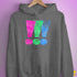 Polysexual Pride Exclamation Points Hoodie - Grey Heather