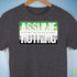 Assume Nothing Aromantic Pride Flag Premium Unisex T-Shirt - Dark Grey Heather