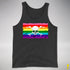 Gilbert Baker LGBTQ Pride Pirate Flag Premium Tank Top - Charcoal Triblend