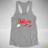 Believe Lesbian Pride Jingle Bell Racerback Tank - Heather Grey