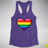 Gilbert Baker Original LGBTQ Gay Rainbow Pride 8-Bit Pixel Heart - Purple