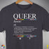 Queer Definition Premium Unisex T-Shirt - Dark Grey Heather