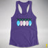 Transgender Pride Flag Christmas Lights Racerback Tank - Purple