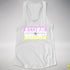 Assume Nothing Twink Pride Flag Racerback Tank - White