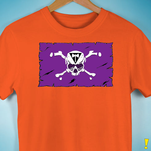 Lesbian Labrys Pride Pirate Flag Premium Unisex T-Shirt - Orange