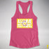 Assume Nothing Intersex Pride Flag Racerback Tank - Hot Pink