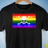 LGBTQ Rainbow Pride Pirate Flag Premium Unisex T-Shirt - Black