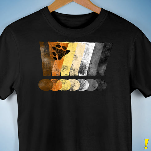 Bear Pride Grunge Exclamation Points Premium Unisex T-Shirt - Black