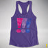 Bisexual Pride Exclamation Points Racerback Tank - Purple