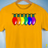 LGBTQ Pride Christmas Lights Premium Unisex T-Shirt - Gold