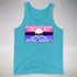 Omnisexual Pride Pirate Flag Premium Tank Top - Aqua Triblend