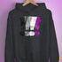 Asexual Pride Exclamation Points Hoodie - Dark Grey Heather