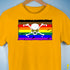 Philly LGBTQ Pride Pirate Flag Premium Unisex T-Shirt - Gold