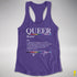 Queer Definition Women's Racerback Tank - Purple