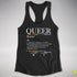 Queer Definition Women's Racerback Tank - Black