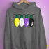 Nonbinary Pride Christmas Lights Hoodie - Grey Heather