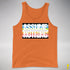 Assume Nothing Queer Pride Flag Premium Tank Top - Orange