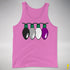 Asexual Pride Christmas Lights Premium Tank Top - Neon Pink