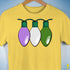 Genderqueer Pride Christmas Lights Premium Unisex T-Shirt - Yellow