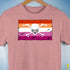 Lesbian Pride Pirate Flag Premium Unisex T-Shirt - Mauve Heather