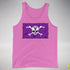 Lesbian Labrys Pride Pirate Flag Premium Tank Top - Neon Pink
