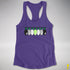 Agender Pride Christmas Lights Racerback Tank - Purple