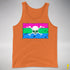Polysexual Pride Pirate Flag Premium Tank Top - Orange