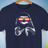 Pride Sloth Lesbian Flag Sunglasses Premium Unisex T-Shirt - Navy