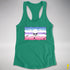 Bigender Pride Pirate Flag Racerback Tank - Kelly Green