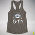 Pride Sloth Transgender Flag Sunglasses Women's Racerback Tank - Dark Grey