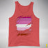 Pink Lesbian Ripped Reveal Premium Tank Top - Red Triblend