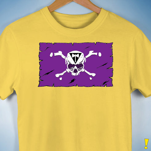 Lesbian Labrys Pride Pirate Flag Premium Unisex T-Shirt - Yellow