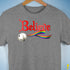 Believe LGBTQ Gilbert Baker Pride Jingle Bell Premium Unisex T-Shirt - Grey Heather