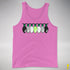 Agender Pride Christmas Lights Premium Tank Top - Neon Pink