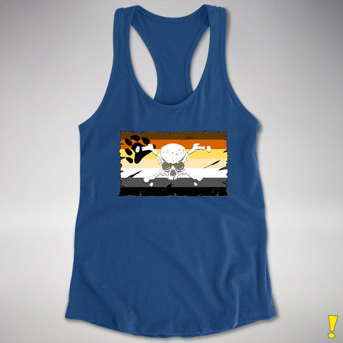 Bear Pride Pirate Flag Racerback Tank - Royal