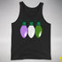 Genderqueer Pride Christmas Lights Premium Tank Top - Black