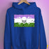 Genderqueer Pride Pirate Flag Hoodie - Royal Blue