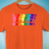 Distressed Gilbert Baker LGBTQ Pride Exclamation Points Premium - Orange