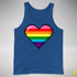 Gilbert Baker Original LGBTQ Gay Rainbow Pride Pixel Heart - Royal Blue