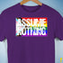 Assume Nothing LGBTQ Progress Pride Flag Premium Unisex T-Shirt - Purple
