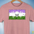 Genderqueer Pride Pirate Flag Premium Unisex T-Shirt - Mauve Heather