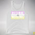 Assume Nothing Twink Pride Flag Premium Tank Top - White