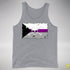 Demisexual Pride Pirate Flag Premium Tank Top - Grey Heather