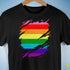 Original Gilbert Baker LGBTQ Gay Pride Flag Ripped Reveal Premium - Black