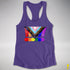 LGBTQ Progress Pride Grunge Exclamation Points Racerback Tank - Purple