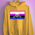 Genderfluid Pride Pirate Flag Hoodie - Mustard