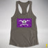 Lesbian Labrys Pride Pirate Flag Racerback Tank - Dark Grey